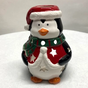 Yankee Candle 2013 Christmas Holiday Penguin Tea Light Votive Luminary Holder - Picture 1 of 3