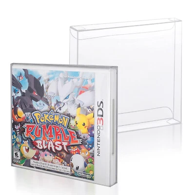 10 Box Protectors For NINTENDO 3DS Video Games Clear Display Cases Sleeves Boxes - Image 1 of 4