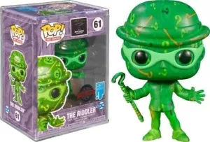 Funko Pop! Dc's Batman Forever The Riddler Art Series With Protector Brand New - Picture 1 of 4