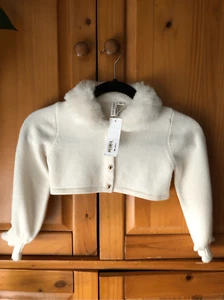 Janie and Jack Jacket 5 Year Girl Button Up Knit Jacket-Sweater NWT - Picture 1 of 8