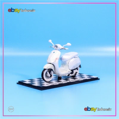 Maisto Custom Vespa Sprint 150 ABS Justin Bieber Diecast Scooter Bike 1:18 - Image 1 of 4