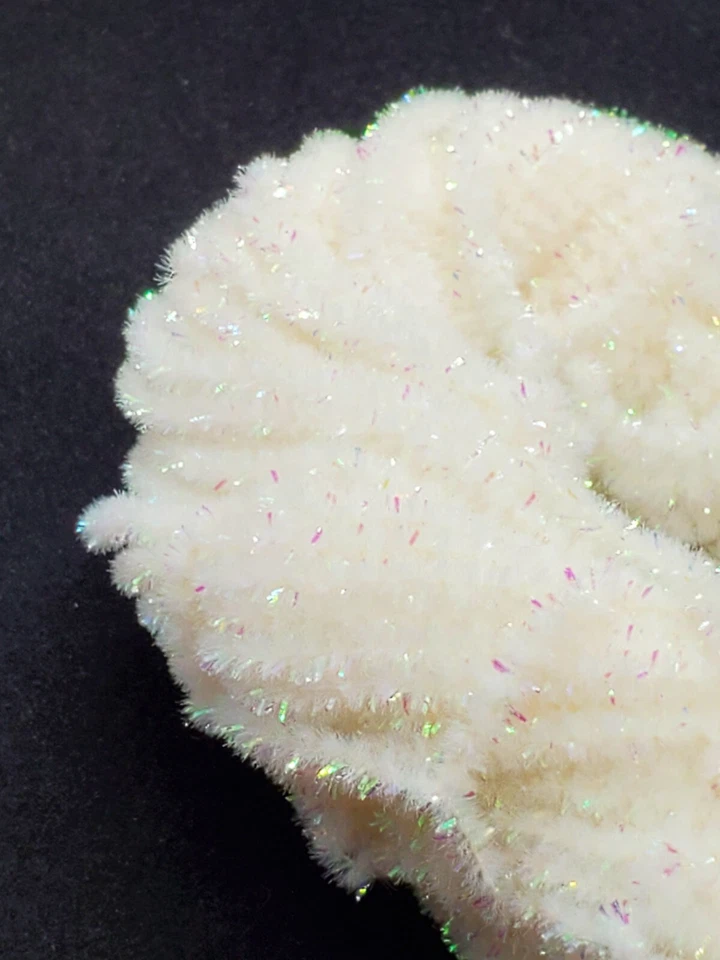 WHITE PEARL New Age Chenille 5 Yards Fly & Jig Tying Material You Pick Size - Image 1 of 1