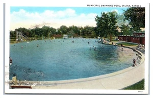 Postal de piscina municipal en Salina Kansas - Imagen 1 de 2