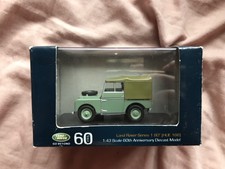 1:43 scale Land Rover Series 1 80" (HUE 166) 60th Anniversary Diecast Model