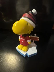 Peanuts Woodstock Snoopy Oklahoma Sooners Bobble Head Christmas FOCO NEW - Picture 1 of 10
