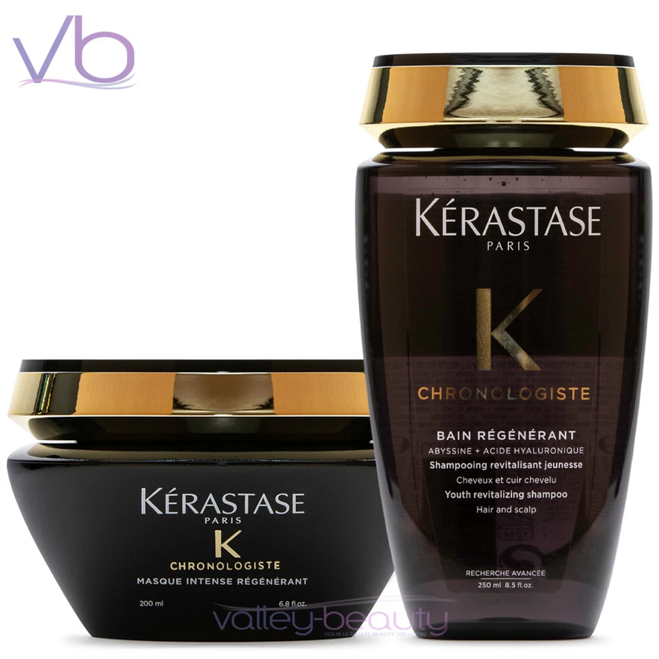 KERASTASE Chronologiste Juego Regenerante, Champú, Mascarilla, Baño, Mascarilla, NUEVO Foto 1 de 1