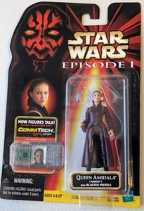 Star Wars Episode 1 Queen Amidala (Naboo) with Blaster Pistols 1998 CommTech NS - Picture 1 of 3