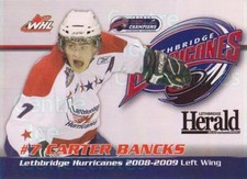 2008-09 Lethbridge Hurricanes #5 Carter Bancks