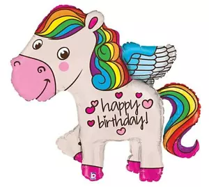 My Little Pony Pony Pony Alado Pegaso Arco Iris 45" Mylar Lámina Globo Fiesta de Cumpleaños - Imagen 1 de 1