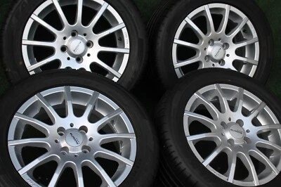 NISSAN RENAULT SMART 451 Alufelgen 4x100 Sommerräder 205/50 R15 ca.5,5-6,3mm - Bild 1 von 4