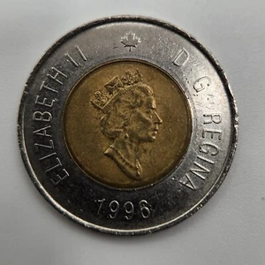 1996 - CANADA - ELIZABETH I I - D.G REGINA 2 DOLLAR COIN - Bild 1 von 2