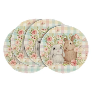 4 PCs Ostern runde Placemat -Leinen Tischmatten Ostern Party Essdekoration (e) D - Picture 1 of 12