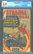 Strange Tales 114 cgc 3.0 1st "Captain America" Appearance Since 1954 3809092004