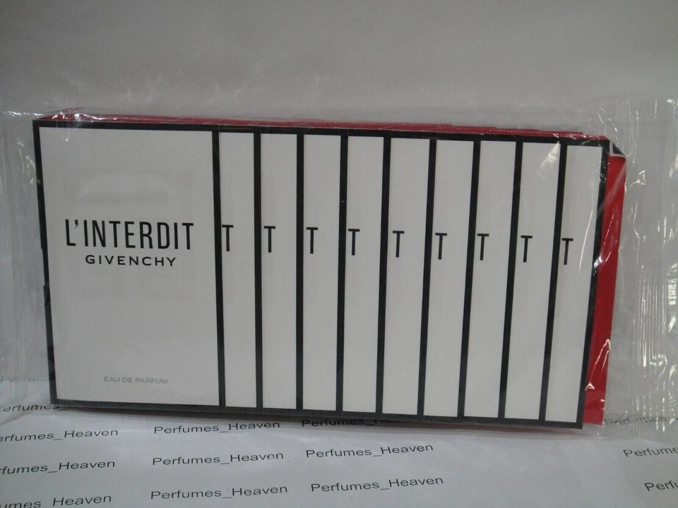 Givenchy L'Interdit Eau de Parfum Spray 1mL / .03 Fl Oz SAMPLE VIAL PROMO CARD