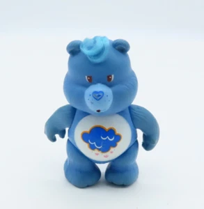 Vintage Care Bear 3" Poseable Blue Plastic Figure 1984 Hong Kong Grumpy Bear - Picture 1 of 9