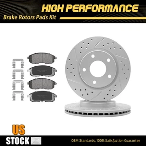 Front Disc Brake Rotors + Ceramic Pads For 2013 2014 2015 2016 Nissan Sentra - Bild 1 von 7