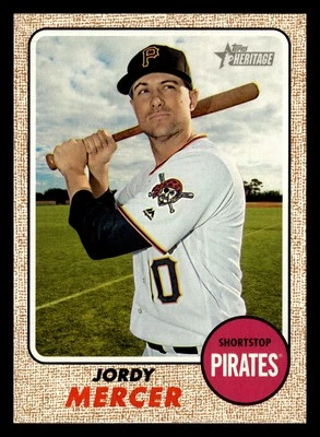 Jordy Mercer 2017 Topps Heritage #270 Pittsburgh Pirates BASEBALL *117 - Image 1 of 2