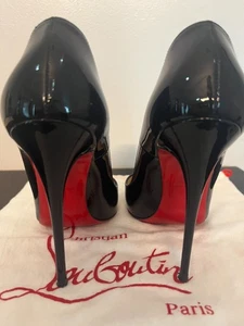 Christian Louboutin So Kate 120mm Pointed Toe Pump - Black, Size 37 - Picture 1 of 7