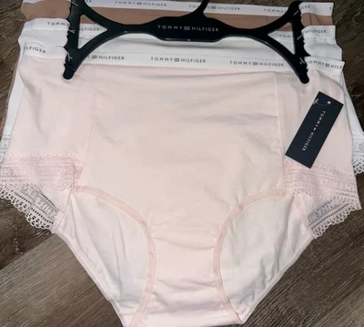Tommy Hilfiger ~ 3 pares de bragas calzoncillos para mujer mezcla de algodón (A) ~ L Foto 1 de 4