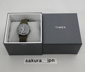 Timex TW2P88400 Original Vietnam Camper 36mm Black Dial Khaki Nylon Strap JP - Picture 1 of 15