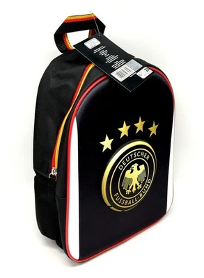 DFB Deutschland Fußball Kinderrucksack Kindergarten Rucksack schwarz 3D - Bild 1 von 4