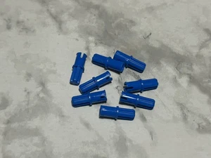 Lego Parts Lot (8) ~Blue Technic, Axle 1L w Pin with Friction Ridges ~ No 43093 - Picture 1 of 1