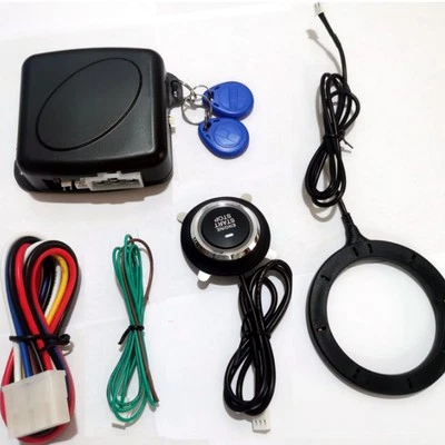 Car Alarm System One Click Start System Push to Start Ignition Stop Button Kit - image 1 of 4
