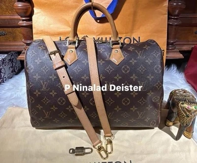 LOUIS VUITTON Speedy Bandouriere 35 Schulter Handtasche Monogram Original - Bild 1 von 4