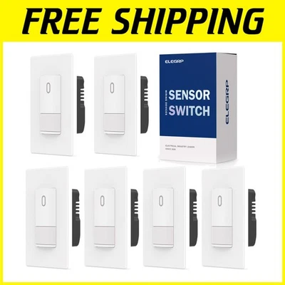 Motion Sensor Light Switch for CFL/LED/Incandescent - 6 Pack - Image 1 of 4