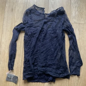 Zara Blue Top Size Large - Picture 1 of 3