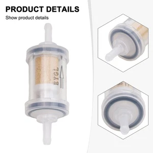 Petrol Inline Fuel Filter Copper Filter Practical Replacement ABS Plastic - Picture 1 of 12