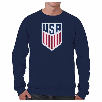 Sudadera de cuello redondo con logotipo de Gameday de la selección nacional de Estados Unidos para hombre azul marino pequeña Foto 1 de 4