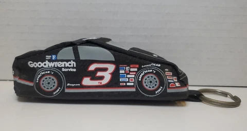 Vintage Dale Earnhardt #3 NASCAR Zippered Pocket Pouch Coin Purse Key Chain Cover