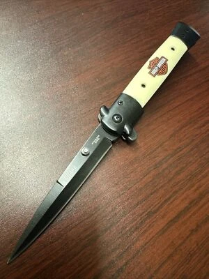 9" H D  Spring Assisted Open Blade Folding EDC Pocket Knife with Clip - Imagem 1 de 3