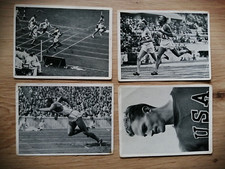 55 x Pet Cremer Collectible Image 1936 Olympics ★★ 3x Jesse Owens (USA) ★★ 200m Gold Win