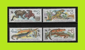 Checoslovaquia 1989 WWF - Animales - Serie completa 4 estampillas - MNH - Imagen 1 de 1