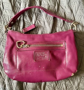 Coach Liquid Gloss Poppy Daisy Berry F20017 Crossbody Tote Shoulder Handbag 2004 - Picture 1 of 13