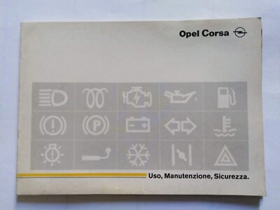 OPEL CORSA LIBRETTO USO MANUTENZIONE ORIGINALE  ITALIANO  04/1989   (331) - Immagine 1 di 4