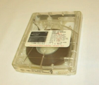 SARAH VAUGHAN Sings The Mancini Songbook 4 Track Tape Clear Cartridge Mercury - Image 1 of 4