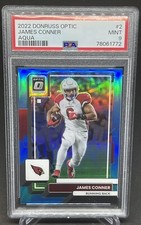 2022 Panini-Donruss Optic Aqua Parallel card #2 James Conner #d 276/299 Arizona