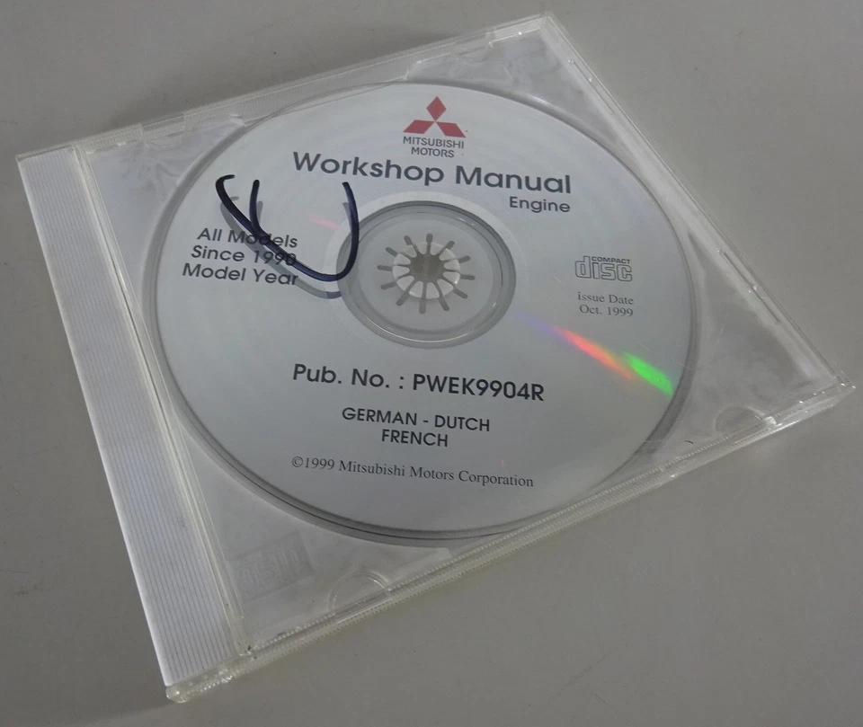 Manual de Taller De CD Mitsubishi Motores Todos Modelos Desde 1990 Stand 10/1999 - Imagen 1 de 2