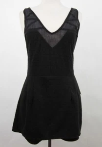 Free People Womens Summer Sleeveless Jumper Back Zipper Black Size L - Picture 1 of 10