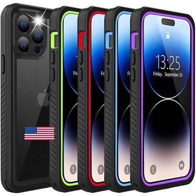 Waterproof Case Cover For iPhone 15/ 14 Pro Max Plus Shockproof Screen Protector - Image 1 of 4
