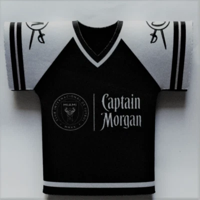 CAMISETA BOTELLA CAPITÁN MORGAN MIAMI INTERNACIONAL DE FUTBOL - NEGRA - NUEVA Foto 1 de 4