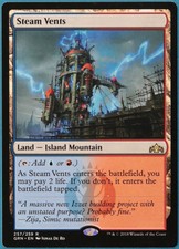 Steam Vents Guilds of Ravnica NM Land Rare MAGIC MTG CARD (ID# 249069) ABUGames