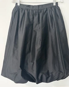 Marisa Baratelli Black VTG Silk Balloon Skirt 8 - Picture 1 of 6