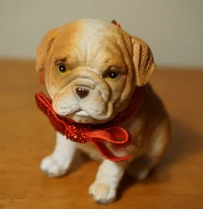 Nastro rosso natalizio bulldog cane ornamento decorazione casa vacanze animale domestico cucciolo decorazione NUOVO - Foto 1 di 7