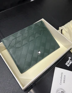 Montblanc Extreme 3.0 Card Holder 6CC – British Green | Luxury Leather Accessory - Picture 1 of 8