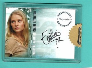 inkworks LOST 2006 AUTOGRAPH emilie de ravin as CLAIRE LITTLETON no.A-13