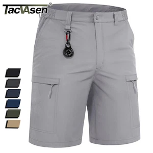 Men's Cargo Shorts Hiking Quick Dry Lightweight Multi Pockets Casual Work Shorts - Picture 1 of 40